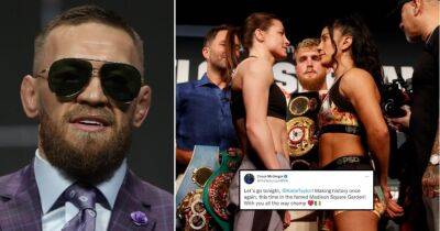 Conor McGregor sends message to Katie Taylor ahead of tonight's fight against Amanda Serrano