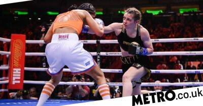 Katie Taylor beats Amanda Serrano to defend lightweight titles in historic fight in Madison Square Garden