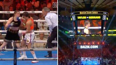 Jake Paul - Eddie Hearn - Katie Taylor - Amanda Serrano - Katie Taylor vs Amanda Serrano: Noisy crowd left referee unable to hear bell - givemesport.com - Usa - Ireland - New York - Puerto Rico