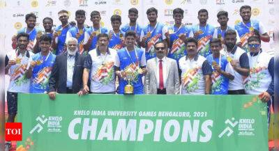 Harmanpreet Singh - Khelo India University Games: Mutagar helps Bengaluru City University retain hockey gold - timesofindia.indiatimes.com - India