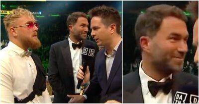 Eddie Hearn's cheeky reaction to Jake Paul being booed by fans