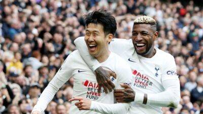Cristian Romero - Harry Kane - Kasper Schmeichel - North London - Dejan Kulusevski - Son double boosts Spurs' top-four hopes - channelnewsasia.com - Sweden -  Leicester - South Korea