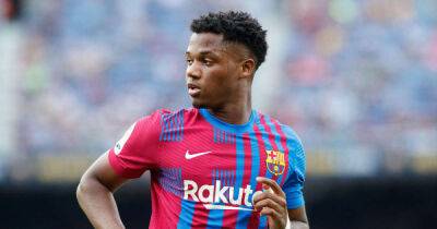 Watch: Ansu Fati scores brilliant bicycle kick in Barcelona training - msn.com