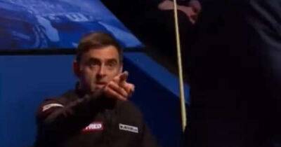 Ronnie O’Sullivan embroiled in ref row in Crucible final: ‘He seems to be looking for trouble’