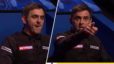 Ronnie O’Sullivan claims referee was 'looking for trouble' during extraordinary row at World Championship