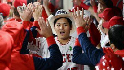 Shohei Ohtani hits first grand slam as a professional - edition.cnn.com - Usa - Japan - Los Angeles - county Ray - state California - county Bay