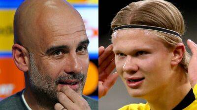 Pep Guardiola cannot talk about Erling Haaland move until ‘completely done’