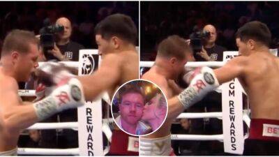 Canelo Alvarez: Brutal slow-mo footage of Dmitry Bivol punched that left Mexican badly bruised