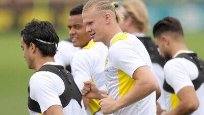 Erling Haaland back in training for Dortmund after Man City announce deal - in pictures