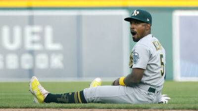 A's second baseman Tony Kemp stuns himself with incredible Superman catch - foxnews.com - state Michigan - county Park