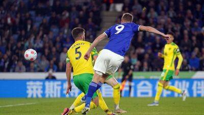 Brendan Rodgers hails Jamie Vardy after double helps beat Norwich