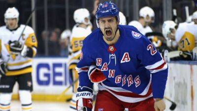 Jacob Trouba - Stanley Cup Playoffs - Rangers rally to stay alive; Penguins lose Game 5, Crosby to injury - nbcsports.com - county Crosby