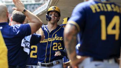Brewers' Christian Yelich ties MLB record with 3rd cycle, comes with interesting twist - foxnews.com -  Cincinnati -  Milwaukee
