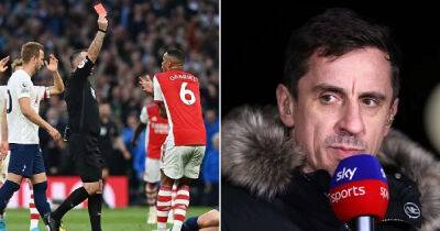 Gary Neville blasts 'little boy' Rob Holding after red card in Tottenham v Arsenal derby
