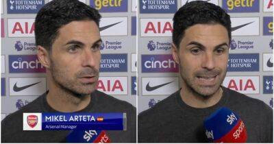 Antonio Conte - Mikel Arteta - Harry Kane - Tottenham Hotspur - Spurs 3-0 Arsenal: Mikel Arteta was furious in tense post-match interview - givemesport.com