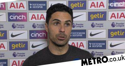 Mikel Arteta reveals what he told Arsenal stars after damaging north London derby defeat to Tottenham