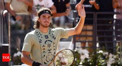 Alexander Zverev - Cristian Garín - Tsitsipas sees off Sinner to reach Rome semis after match point drama - timesofindia.indiatimes.com - Germany - Italy - Madrid -  Rome - Greece