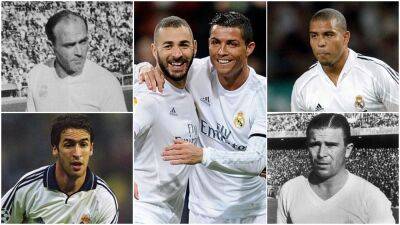 Cristiano Ronaldo - Gareth Bale - Karim Benzema - Gonzalo Higuain - Sergio Ramos - Benzema, Raul, Ronaldo, Puskas: Who is Real Madrid's greatest goalscorer? - givemesport.com - France -  Santiago