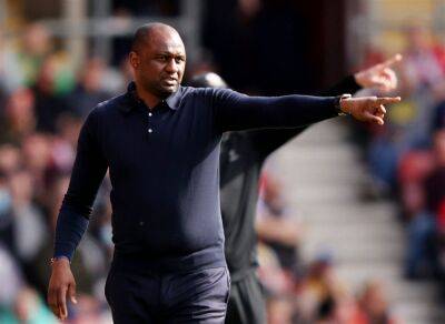 Crystal Palace: 'Real worry' for Patrick Vieira at Selhurst Park