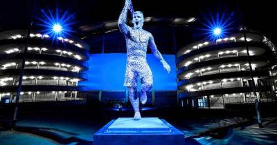 Roberto Mancini - Sergio Aguero - David Silva - Pep Guardiola - Vincent Kompany - Man City unveil Sergio Aguero statue as Pep Guardiola fuels exit rumours - msn.com - Manchester - Argentina -  United -  Man