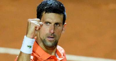 Djokovic records 999th win of career to reach Rome semi-finals