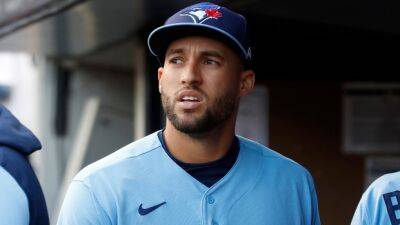 Blue Jays - Jays' Springer leaves game after crashing into wall - tsn.ca - county Ray - county Bay