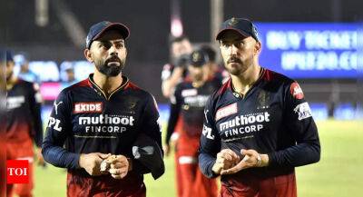 Jonny Bairstow - Liam Livingstone - Du Plessis - IPL 2022: Virat Kohli is seeing the lighter side of getting dismissed in every possible manner, says RCB skipper Faf du Plessis - timesofindia.indiatimes.com - India -  Bangalore
