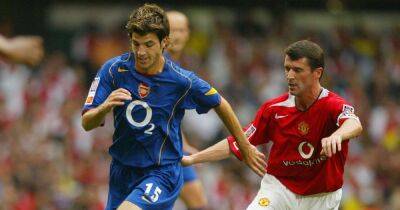 Manchester United legend Roy Keane threatened to 'smash' Cesc Fabregas after 'hard' tackle