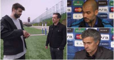 Gerard Pique gave fascinating insight into Guardiola vs Mourinho during interview with Gary Neville
