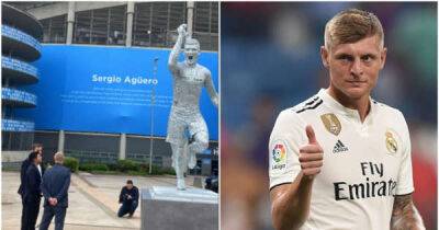 Sergio Aguero’s statue looks just like Toni Kroos - and the Real Madrid star has tweeted about it