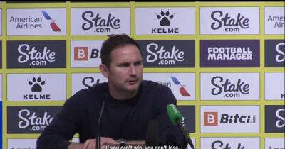 Frank Lampard has learned crucial Everton lesson after Watford stalemate