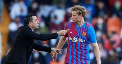 Barcelona manager Xavi responds to Manchester United interest in Frenkie de Jong