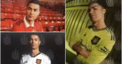 Cristiano Ronaldo models Man Utd's home, away & 3rd kit for 22/23 season in 'leaked' images