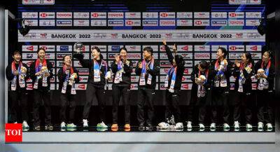 Thomas Cup - South Korea dethrone China to win badminton's Uber Cup in nail-biter - timesofindia.indiatimes.com - China - Japan -  Tokyo - Indonesia - India - Thailand - South Korea -  Bangkok