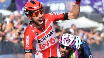 Hugh Lawson - Julien Pretot - Mathieu Van - De Gendt claims another grand tour win at Giro d'Italia - channelnewsasia.com - France - Belgium - Netherlands - Spain - Italy - county Thomas