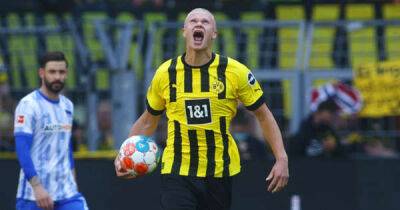 Haaland scores for Dortmund in final game before Man City move