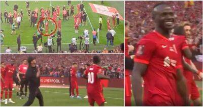 Sadio Mane couldn't resist imitating Jurgen Klopp after Liverpool's FA Cup win v Chelsea