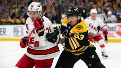Brad Marchand - Taylor Hall - 2022 Stanley Cup playoffs - X factors, predictions for Bruins-Hurricanes, Lightning-Maple Leafs, Kings-Oilers - espn.com -  Boston - Los Angeles - county Bay