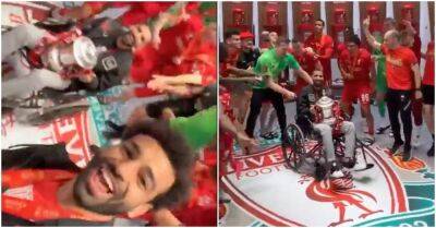 Liverpool's Mo Salah gets Moamen Zakaria involved in FA Cup celebrations
