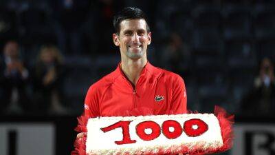 Novak Djokovic surges past Casper Ruud for his 1000th career win to set up Italian Open final against Stefanos Tsitsipas