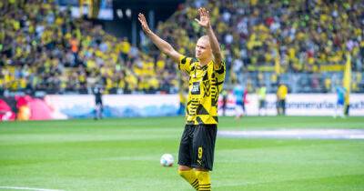 Erling Haaland scores penalty on final appearance for Borussia Dortmund