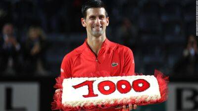 Roger Federer - Rafael Nadal - Casper Ruud - Jimmy Connors - Ivan Lendl - Novak Djokovic wins 1,000th ATP Tour match with victory in Italian Open semifinal - edition.cnn.com - Italy - Norway - Greece