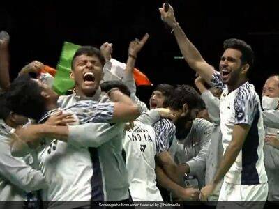 Watch: Winning Moment As India Clinch Historic Thomas Cup Gold After Beating Indonesia