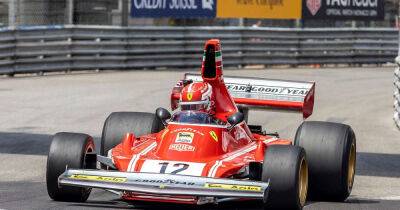 Leclerc crashes ex-Niki Lauda Ferrari F1 car at Monaco Historic GP