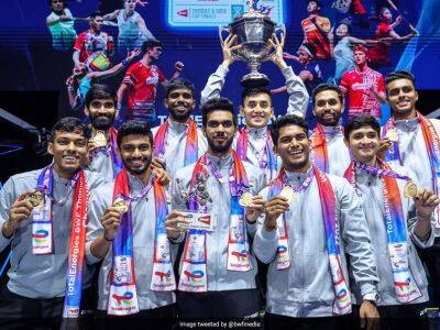 Thomas Cup: BAI Announces Rs 1 Crore Prize Money For Players, Rs 20 Lakh For Support Staff