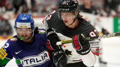 Canada looks strong early at men's hockey worlds, routing Italy for 2nd win - cbc.ca - Britain - Sweden - France - Denmark - Switzerland - Italy - Usa - Canada - Norway - Austria - Czech Republic - Kazakhstan - county Travis - county Anderson - county Kent - county Johnson -  Helsinki