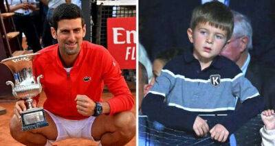 Novak Djokovic's son was busy playing tournament while Serb won Italian Open title