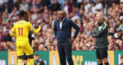 Wilfried Zaha must manage reactions better, admits Crystal Palace boss Patrick Vieira
