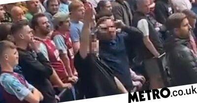 Tottenham Hotspur - Two Burnley fans arrested after one makes Nazi salute towards Tottenham supporters - metro.co.uk