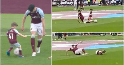Declan Rice went full Vinnie Jones as he wiped out youngster after West Ham 2-2 Man City